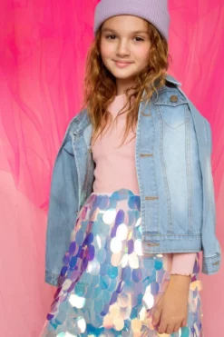 Lola + The Boys Girls Paillette Magic Dream Dress