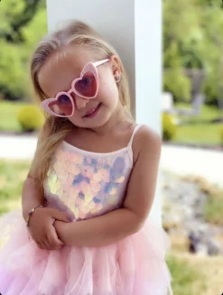 Lola + The Boys Paillette Ombre Tutu Dress