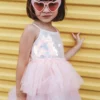 Lola + The Boys Paillette Ombre Tutu Dress
