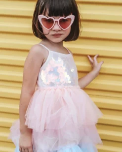 Lola + The Boys Paillette Ombre Tutu Dress