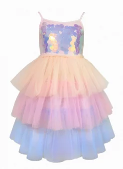 Lola + The Boys Paillette Ombre Tutu Dress