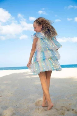 Lola + The Boys Girls Pastel Stars Dress