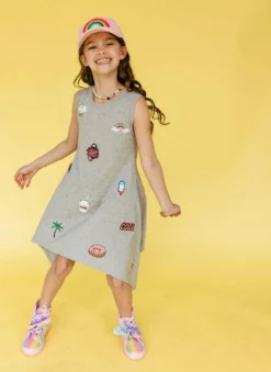 Lola + The Boys New Arrivals Patch T Shirt Dress