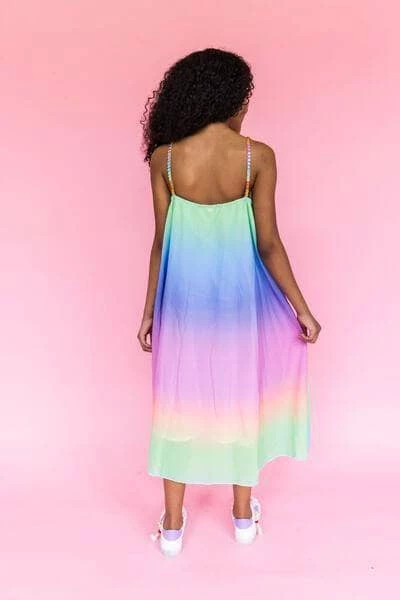 Lola + The Boys Rainbow Ombre Gem Dress 8 Lola + The Boys Rainbow Ombre Gem Dress