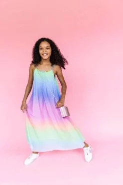 Lola + The Boys Rainbow Ombre Gem Dress 17 Lola + The Boys Rainbow Ombre Gem Dress