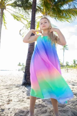 Lola + The Boys Rainbow Ombre Gem Dress 12 Lola + The Boys Rainbow Ombre Gem Dress