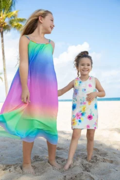 Lola + The Boys Rainbow Ombre Gem Dress 19 Lola + The Boys Rainbow Ombre Gem Dress