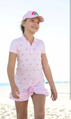 Lola + The Boys Rainbow Ruffle Dream Dress Girls