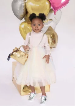 Lola + The Boys Girls Rainbow Shimmer Tulle Dress 9 Lola + The Boys Girls Rainbow Shimmer Tulle Dress