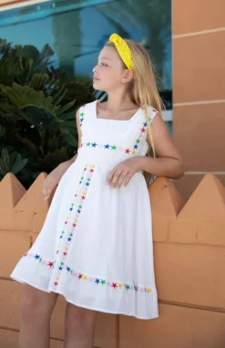 Lola + The Boys Rainbow Stars Day Dress