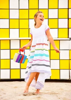 Lola + The Boys Ric Rack Hi Low Dress New Arrivals