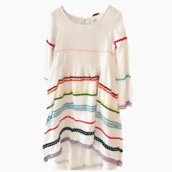 Lola + The Boys Ric Rack Hi Low Dress New Arrivals