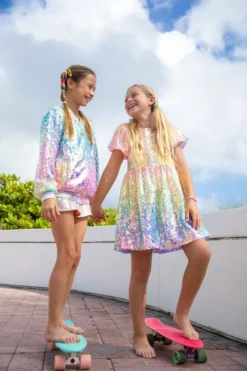 Lola + The Boys Sequin Ombre Dress- Preorder Ships S 7/20