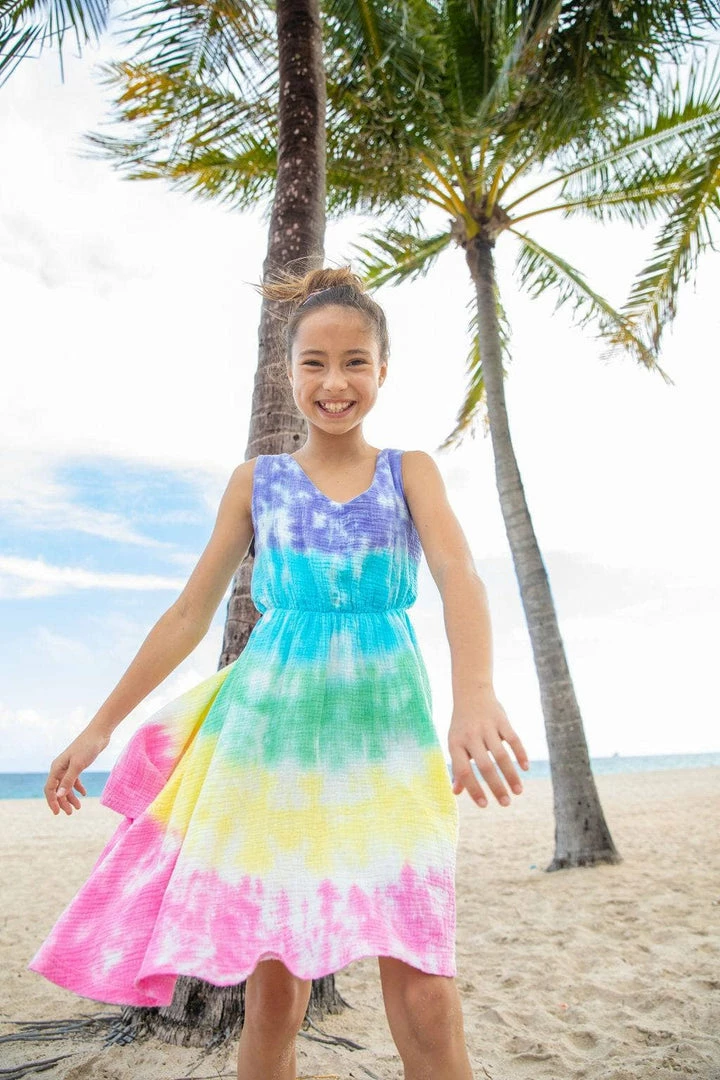 Lola + The Boys Girls South Beach Tie Dye Dress 3 Lola + The Boys Girls South Beach Tie Dye Dress