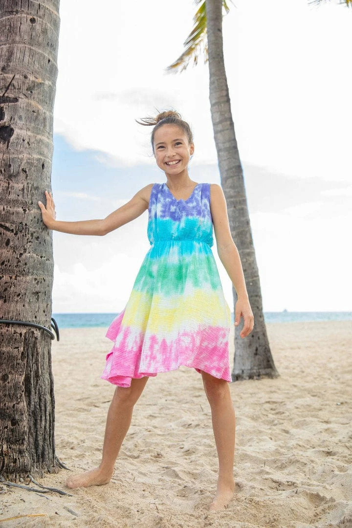 Lola + The Boys Girls South Beach Tie Dye Dress 6 Lola + The Boys Girls South Beach Tie Dye Dress