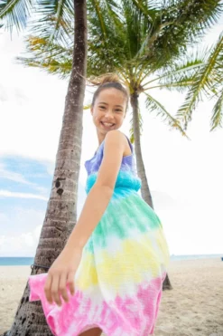 Lola + The Boys Girls South Beach Tie Dye Dress