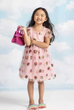 Lola + The Boys Strawberry Sequin Dress