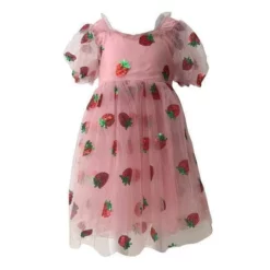 Lola + The Boys Strawberry Sequin Dress