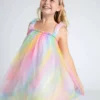 Lola + The Boys Girls Ombré Rainbow Tulle Dress 2 Lola + The Boys Girls Ombré Rainbow Tulle Dress