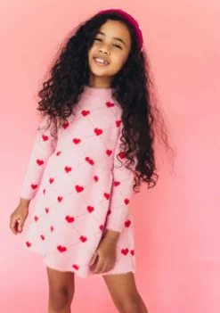 Lola & The Boys New Arrivals Sweetheart Sweater Dress