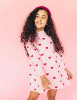 Lola & The Boys New Arrivals Sweetheart Sweater Dress