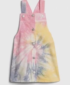 Lola + The Boys Tie Dye Denim Jump Dress