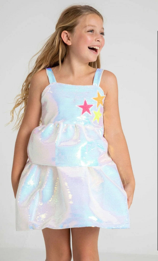 Lola + The Boys Tiered Stars Sequin Dress New Arrivals 3 Lola + The Boys Tiered Stars Sequin Dress New Arrivals