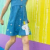 Lola + The Boys Unicorn Stars Denim Dress New Arrivals