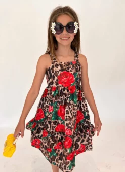Lola And The Boys Wild Rose Dress Girls