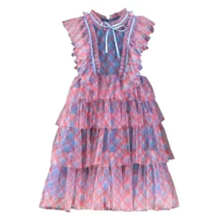 Lola + The Boys New Arrivals Pretty In Plaid Tulle Dress