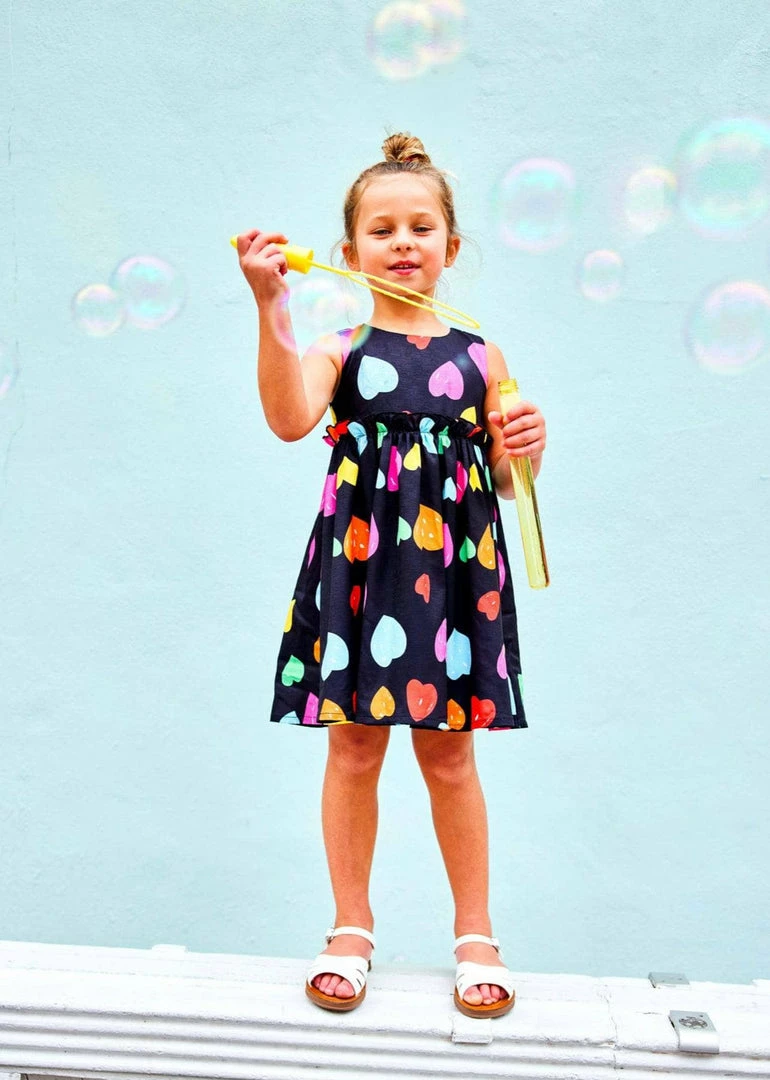 Lola + The Boys Rainbow Heart Dress 7 Lola + The Boys Rainbow Heart Dress