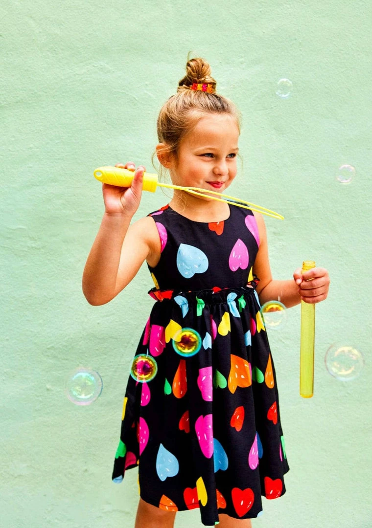 Lola + The Boys Rainbow Heart Dress 5 Lola + The Boys Rainbow Heart Dress