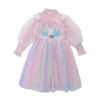 Lola + The Boys Rainbow Unicorn Tulle Dress