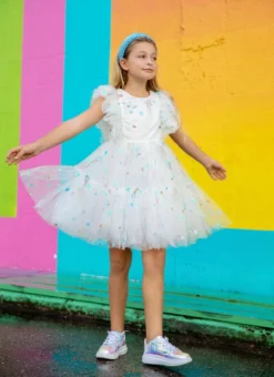 Lola + The Boys Shooting Star Tulle Dress New Arrivals