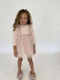 Lola + The Boys Girls Snow Angel Dress