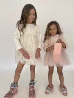 Lola + The Boys Girls Snow Angel Dress