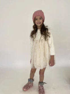 Lola + The Boys Girls Snow Angel Dress