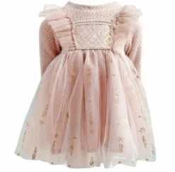 Lola + The Boys Girls Snow Angel Dress