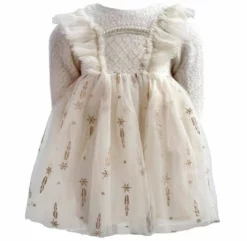 Lola + The Boys Girls Snow Angel Dress