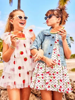 Lola + The Boys Strawberry Tulle Dress