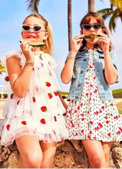 Lola + The Boys Strawberry Tulle Dress