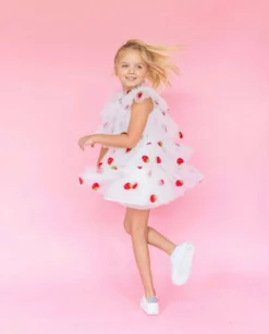 Lola + The Boys Strawberry Tulle Dress