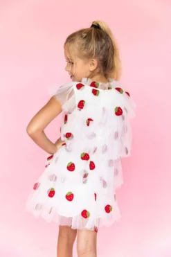 Lola + The Boys Strawberry Tulle Dress