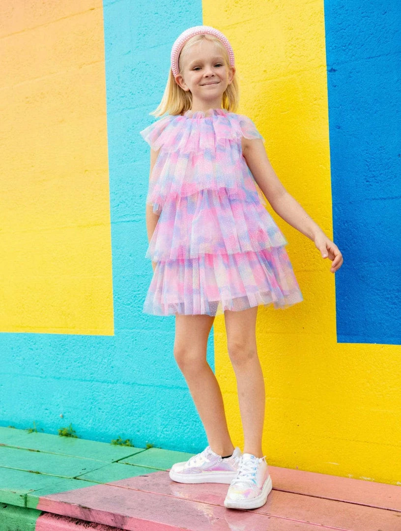 Lola + The Boys Water Color Tulle Dress 5 Lola + The Boys Water Color Tulle Dress