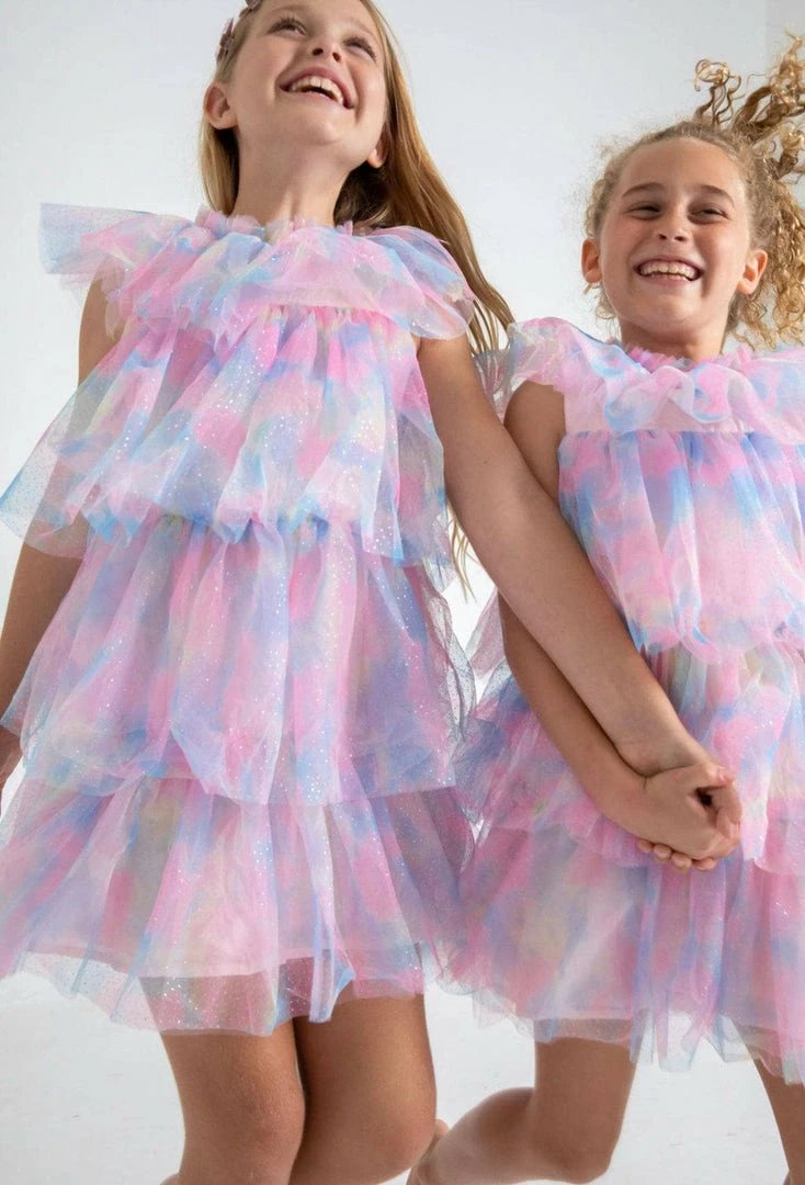 Lola + The Boys Water Color Tulle Dress 3 Lola + The Boys Water Color Tulle Dress