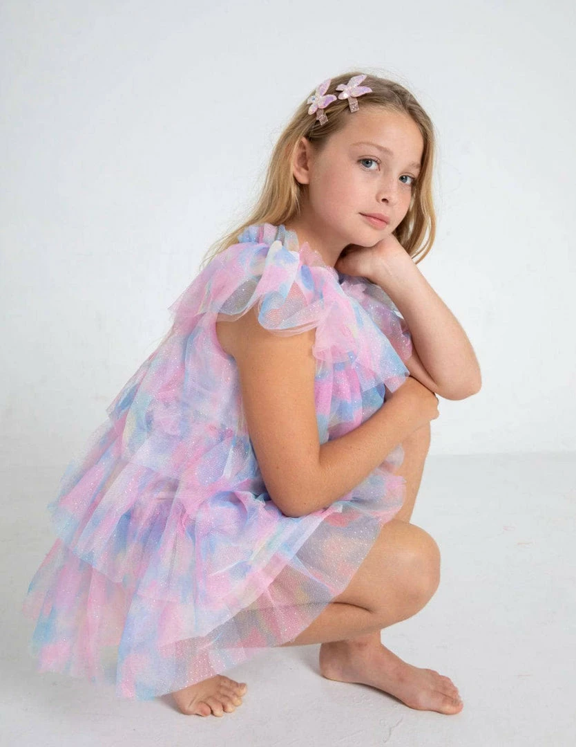 Lola + The Boys Water Color Tulle Dress 4 Lola + The Boys Water Color Tulle Dress