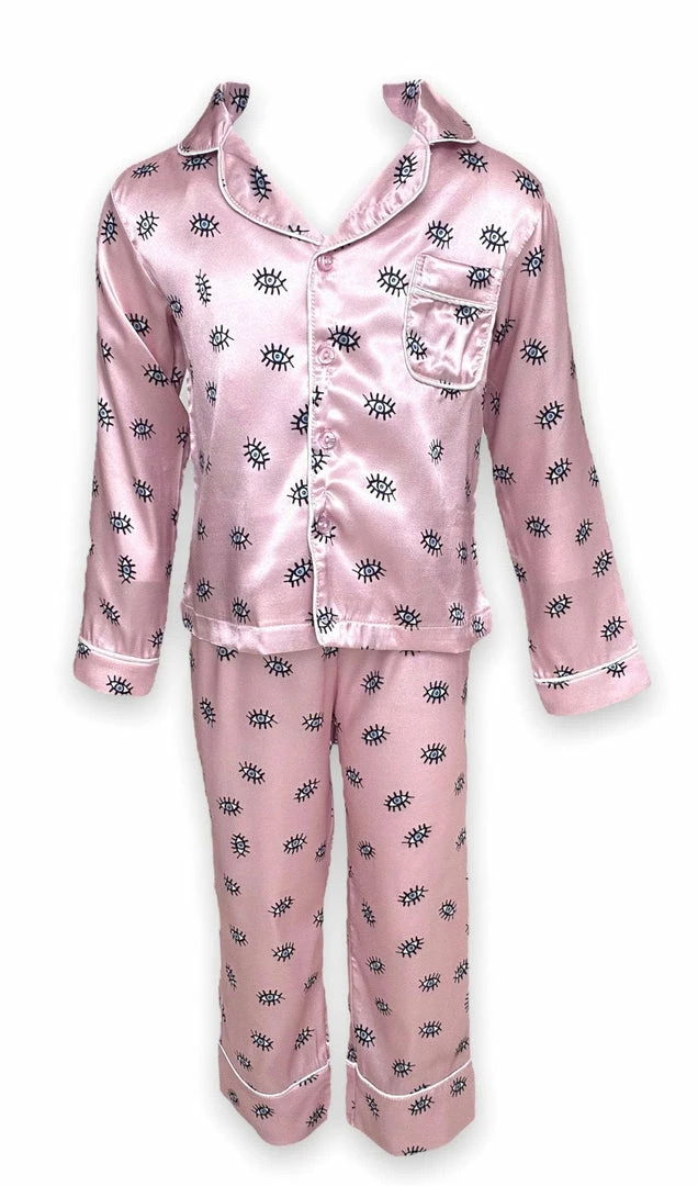 Lola + The Boys Evil Eye Silk Pant Set 4 Lola + The Boys Evil Eye Silk Pant Set