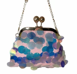 Lola + The Boys Fancy Paillette Pink Clutch New Arrivals