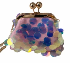 Lola + The Boys Fancy Paillette Pink Clutch New Arrivals