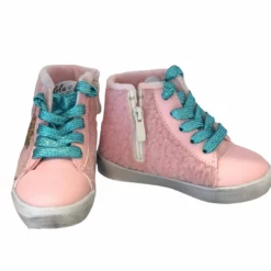 Lola + The Boys Baby Pink Sherpa High Tops